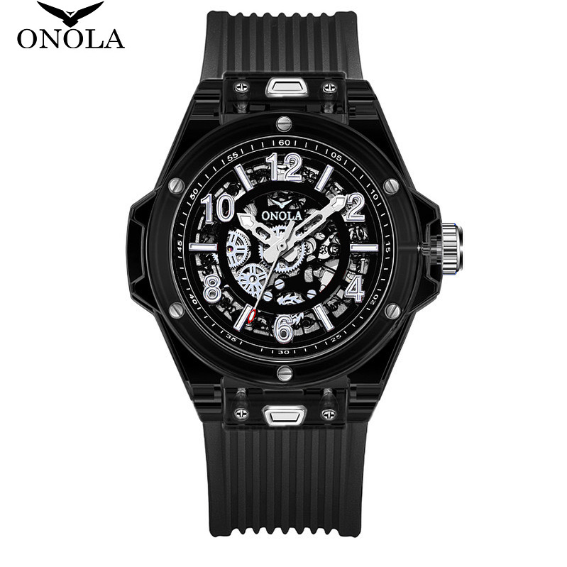 ONOLA Original Automatic Skeleton Black Watch