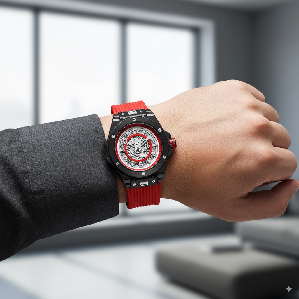 ONOLA Red Skeleton Automatic _ Original - Image 3