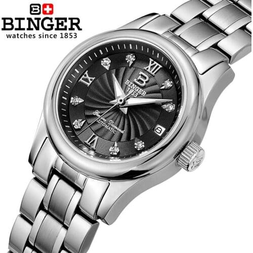 BINGER Swiss Luxury Mechanical Watch Women B 603L-8 - Image 5