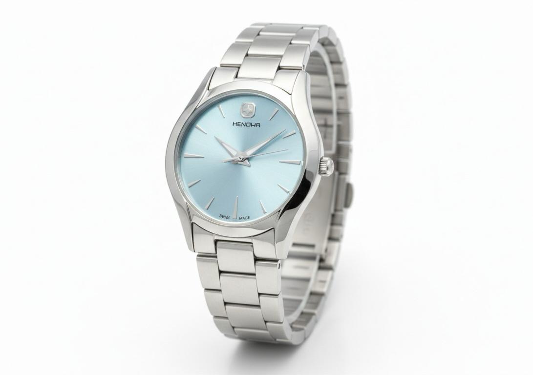 Hanova Swiss Made Ladies Tiffany Dial Original Watch - Image 3
