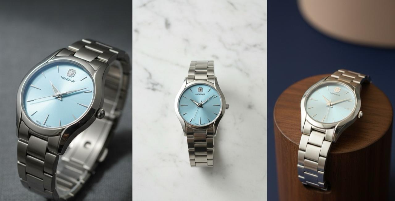 Hanova Swiss Made Ladies Tiffany Dial Original Watch - Image 5