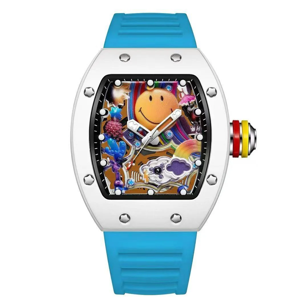 RM Smiley Face Silicon Strap Watch - Premium Timepiece - Image 2