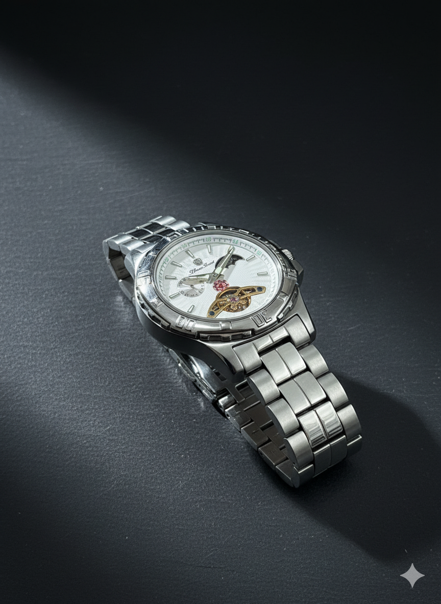 Three Goods - TG German Automatic Tourbillion Timepiece / Moonface Chronometer TP - Image 3