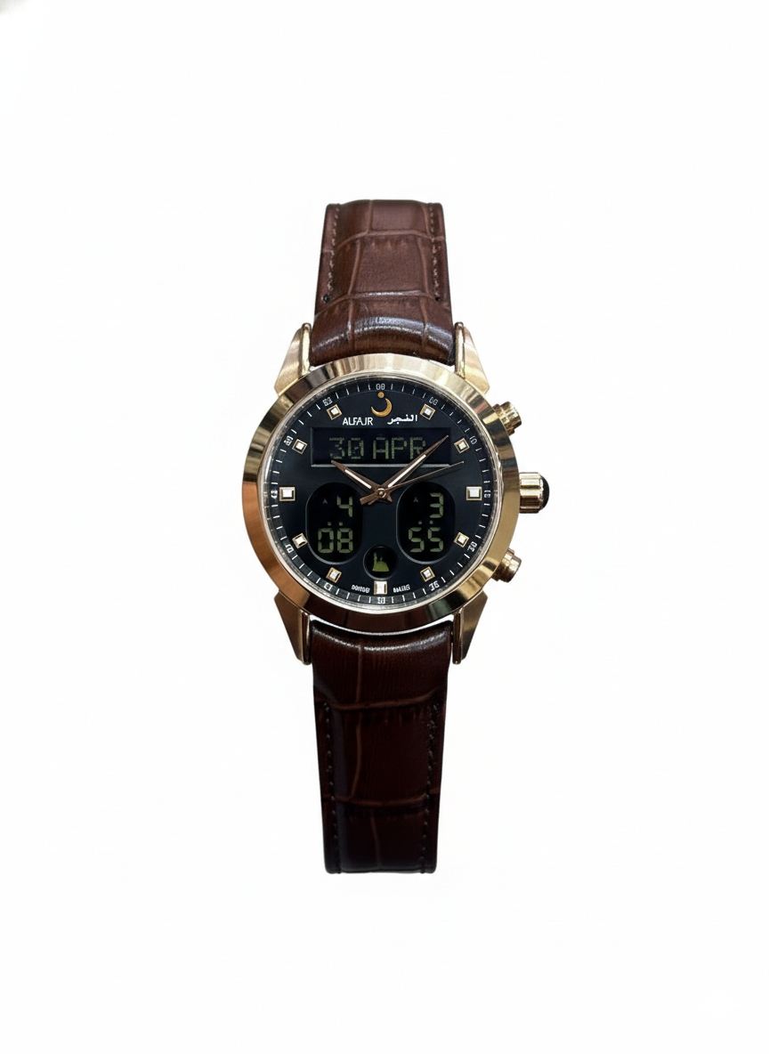 Alfajr WA-46 -Ref 812809 Swiss Made Dual Time - Premium Strap Watch - Image 6