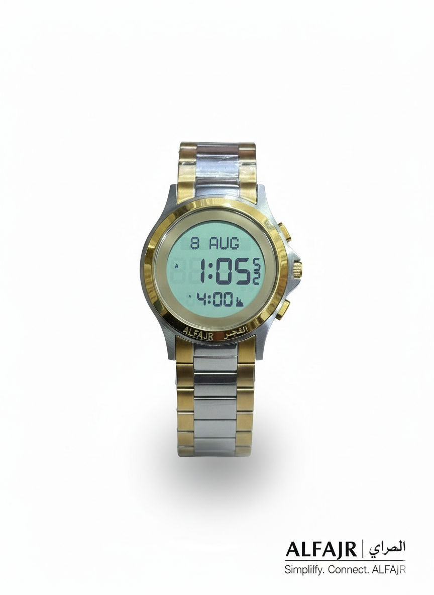 Alfajr WR-02 71F Ref- Original Premium Stainless Steel Two Tone Watch - Image 2