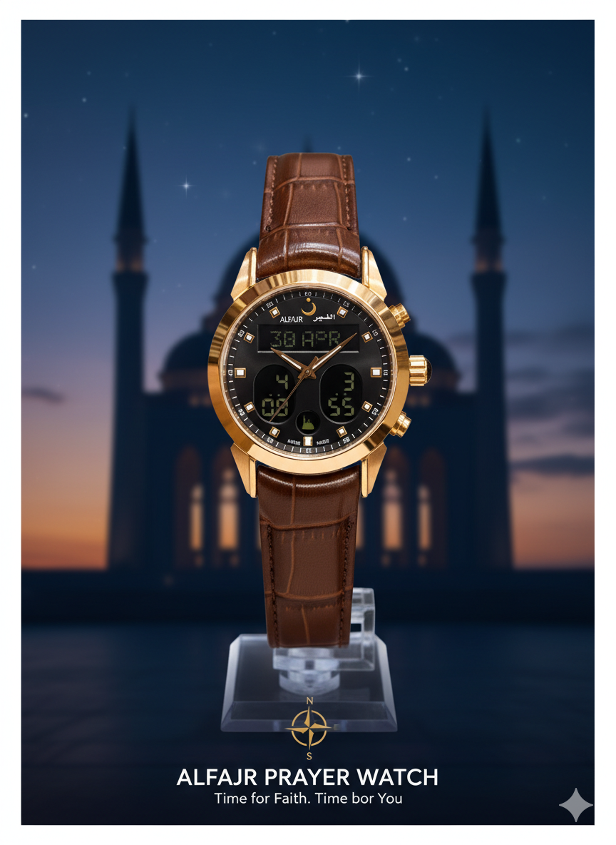 Alfajr WA-46 -Ref 812809 Swiss Made Dual Time - Premium Strap Watch - Image 2