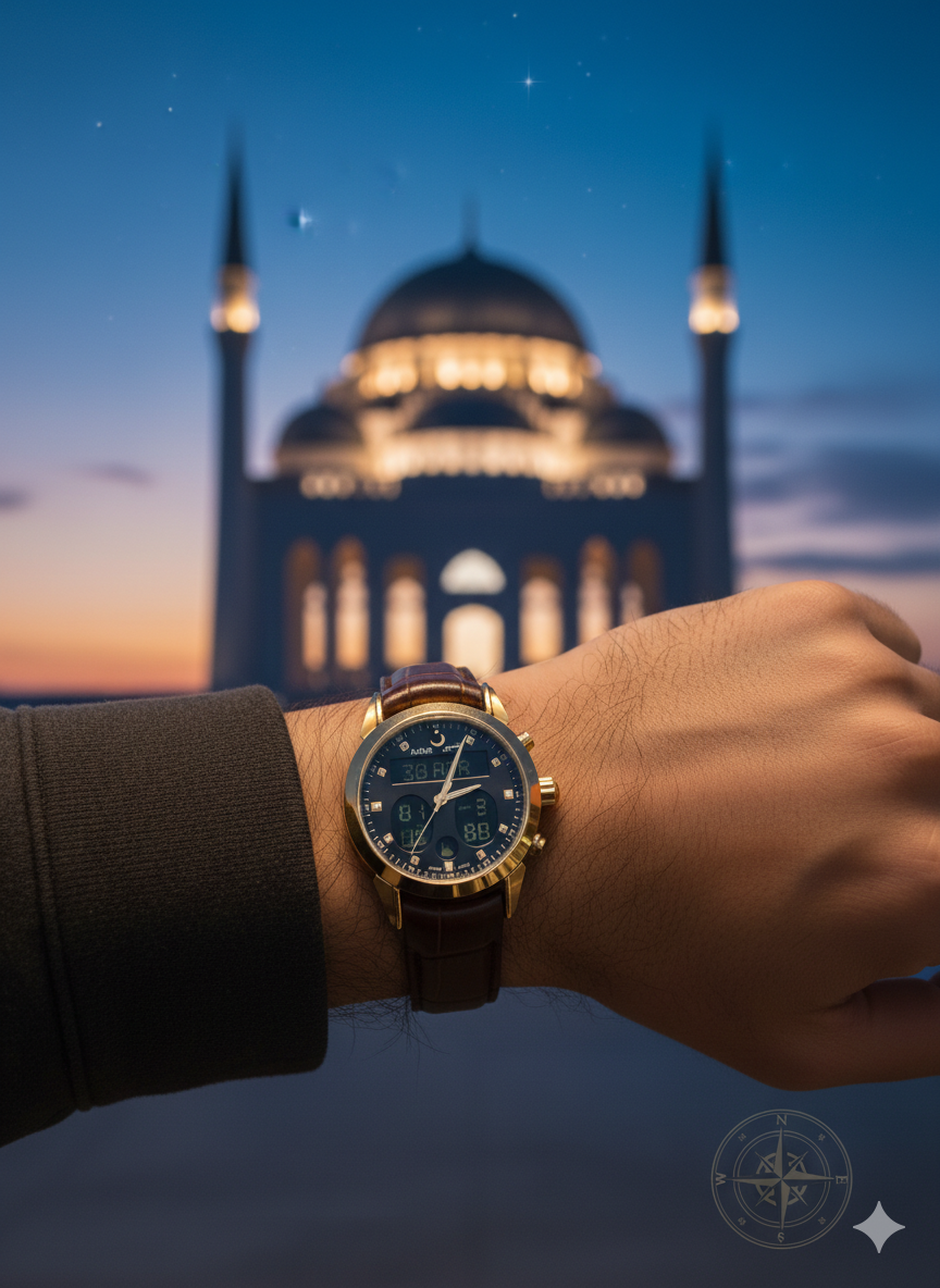 Alfajr WA-46 -Ref 812809 Swiss Made Dual Time - Premium Strap Watch - Image 4