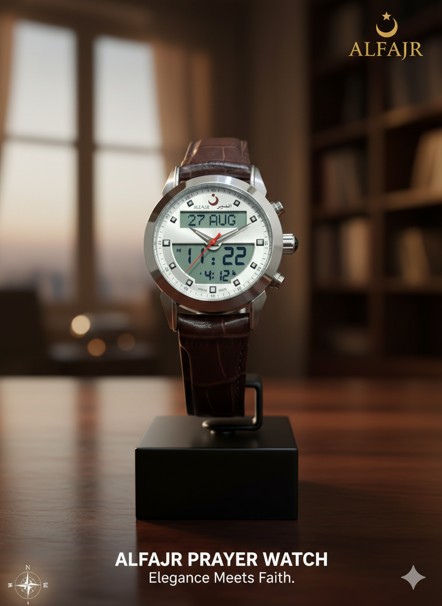 Alfajr WA-41 -Ref 812806 Swiss Made Dual Time - Premium Strap Watch - Image 3