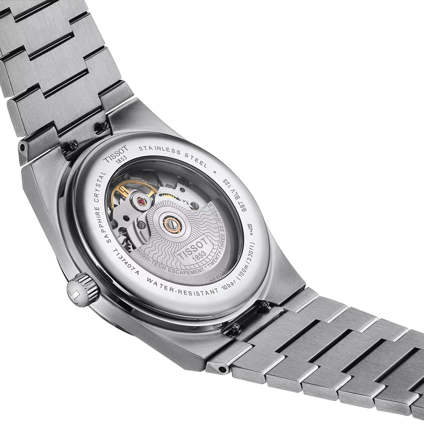 Tissot PRX Powermatic 80 Grey Stainless Steel Silver Dial Automatic Watch - Italian Grade - Image 5