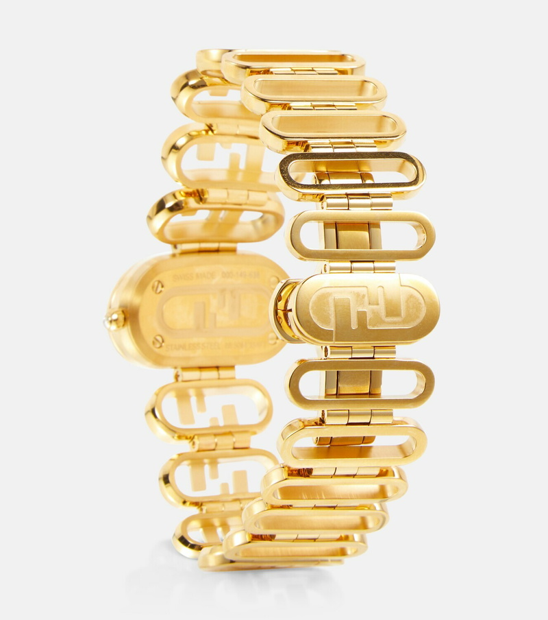 Fendi O'Lock stainless steel watch - Diamond Bezel / Swiss Original ladies Watch - Image 5