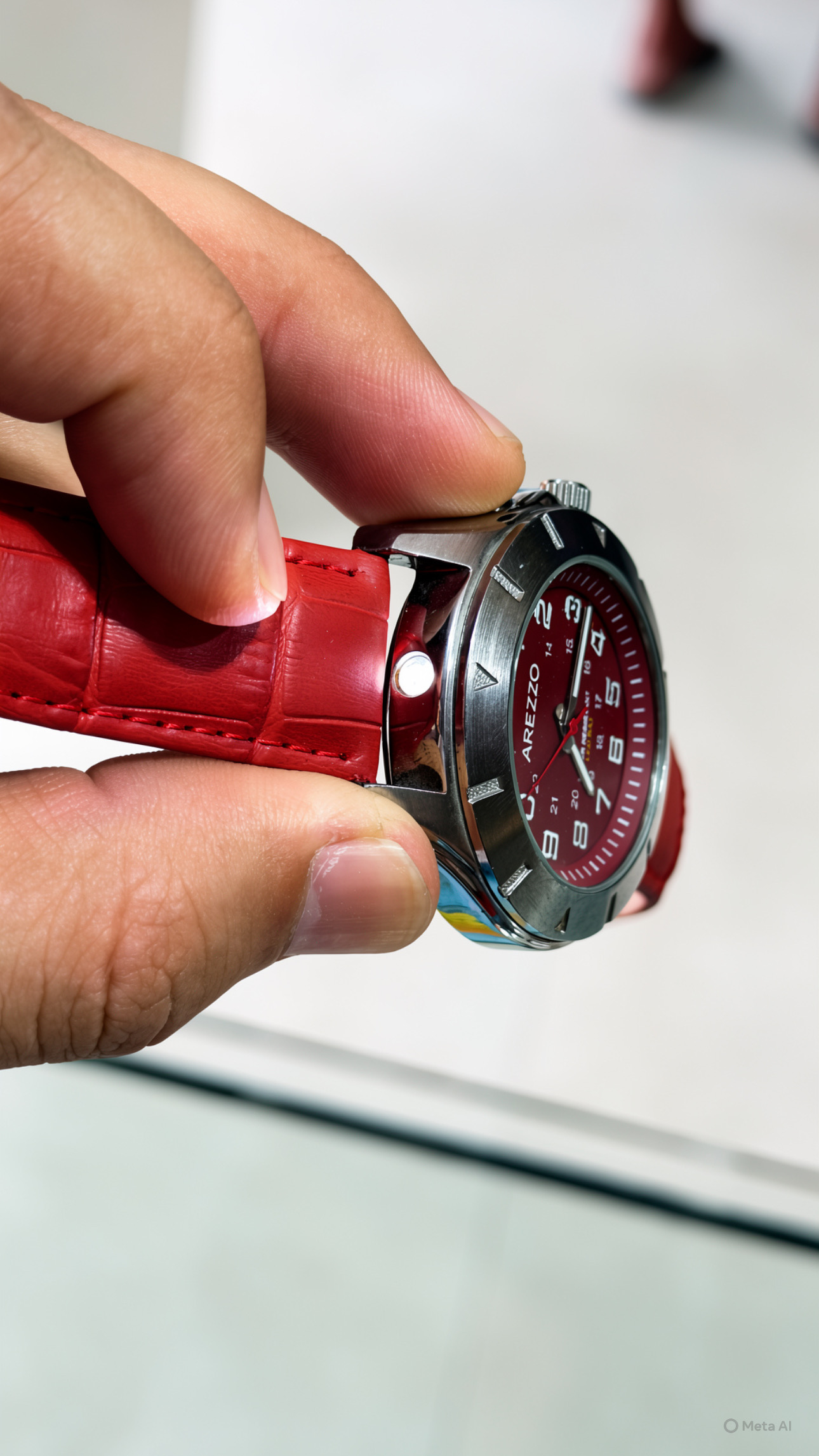 Arezzo - Japan Made Original Watch With Lighting Function LED RAY For Night - Image 5
