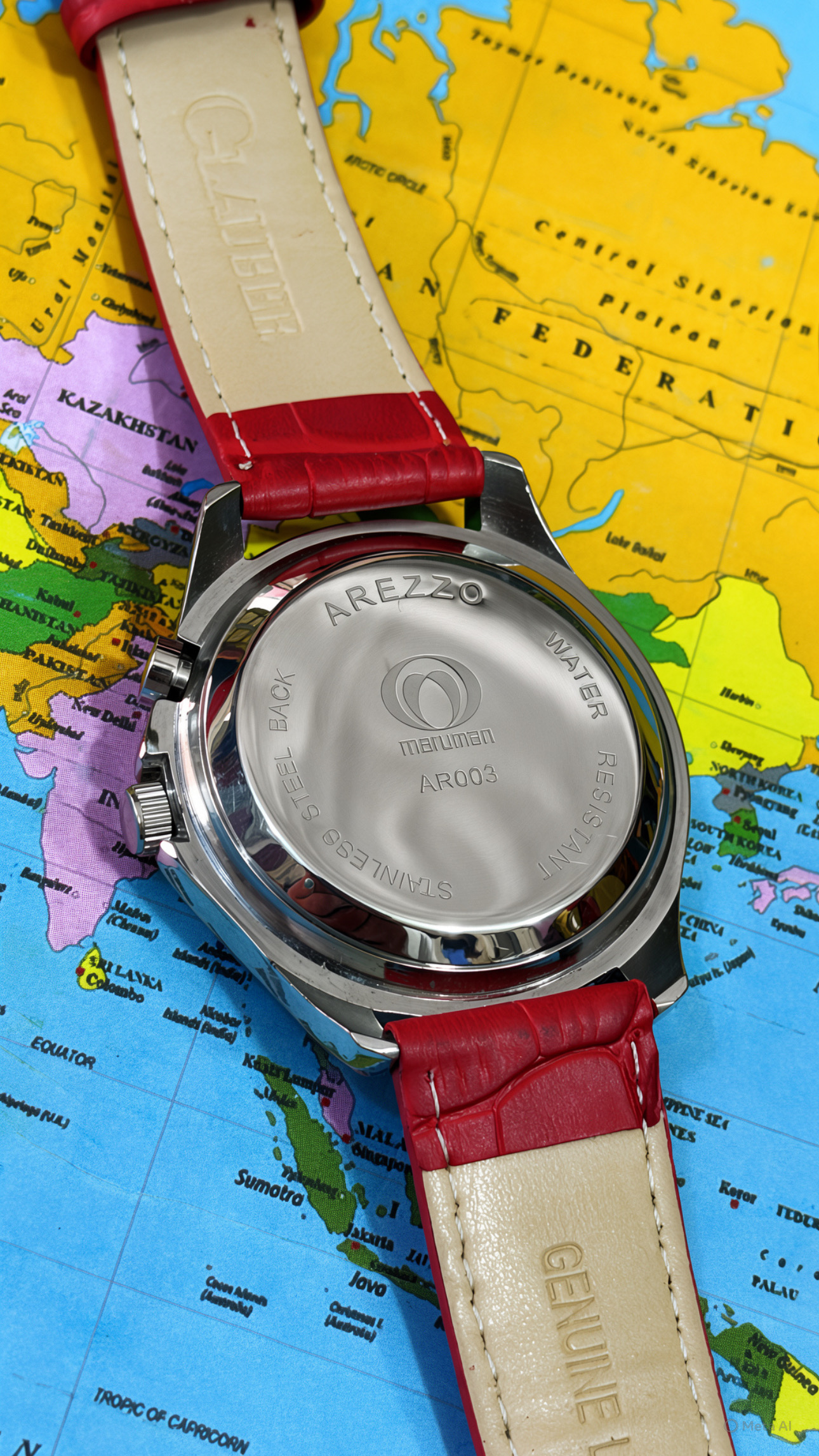 Arezzo - Japan Made Original Watch With Lighting Function LED RAY For Night - Image 4