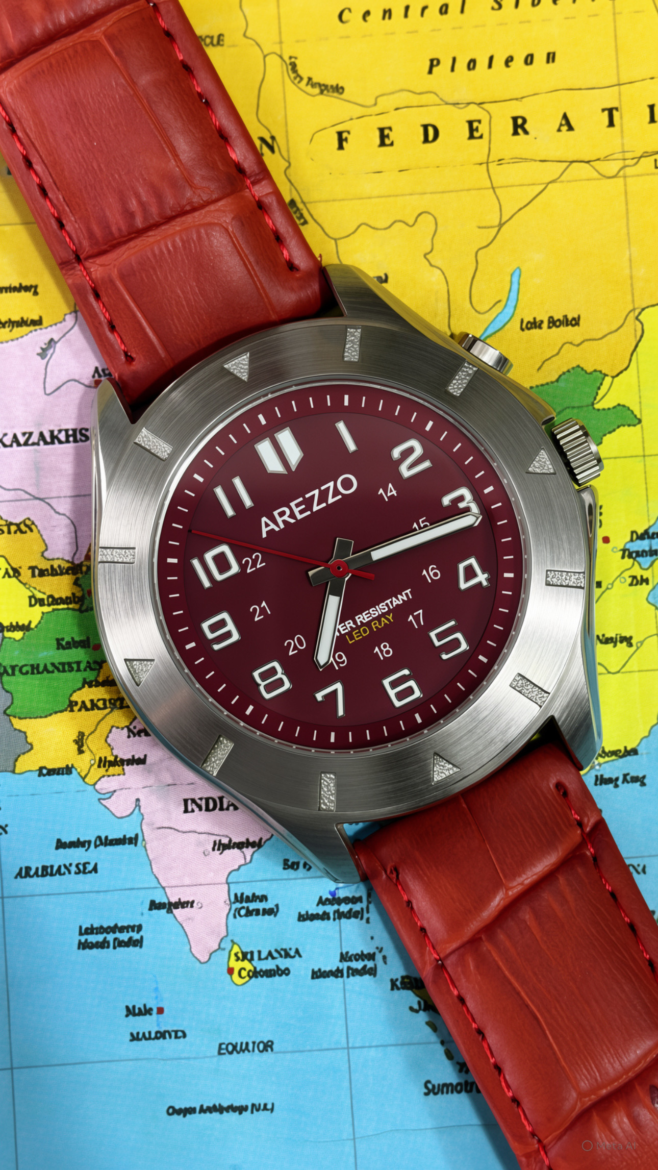 Arezzo - Japan Made Original Watch With Lighting Function LED RAY For Night